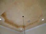 Formal Dining Room Ceiling Faux Finish and Stecil Decor